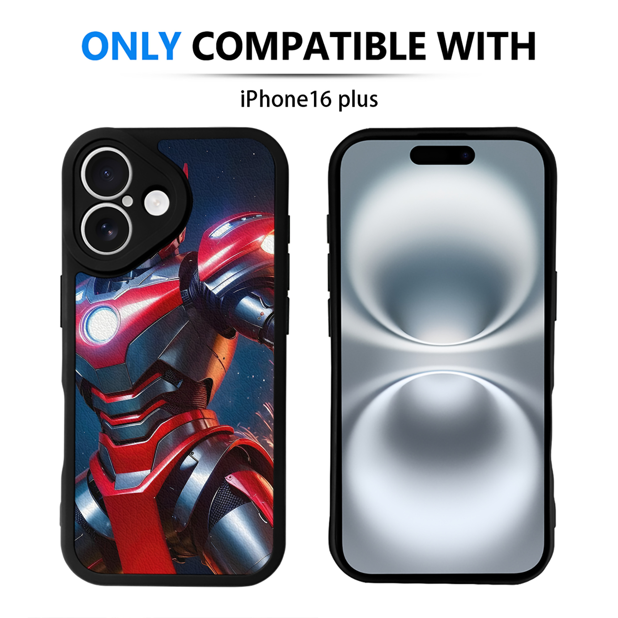 （画像用） ウルトラマン Ultraman 【iPhone 16シリーズ対応】シリコンスマホケース（レザー調） 材質：シリコン